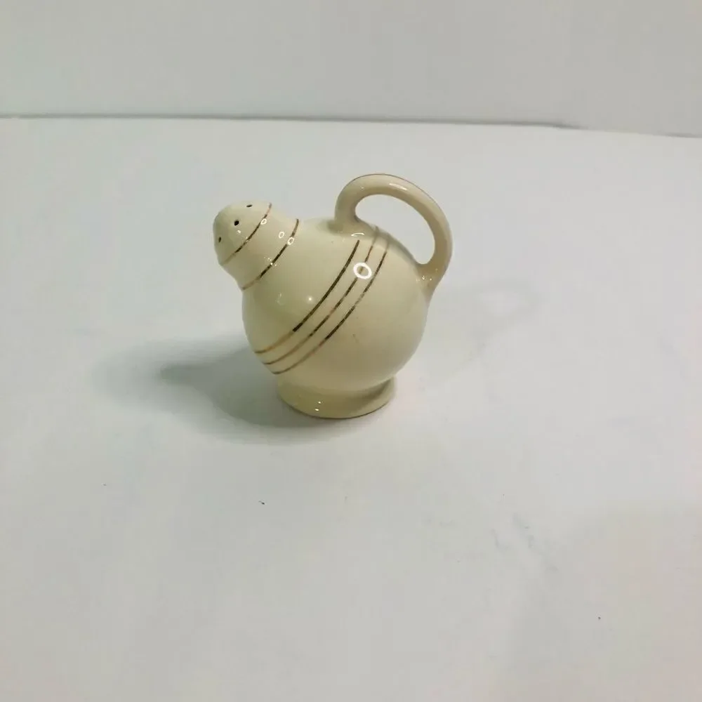 Vintage‎ white and gold hand painted replacement shaker